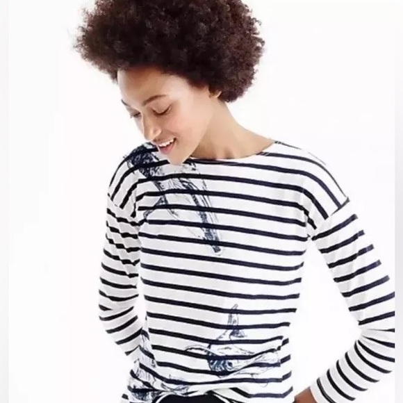 J. Crew Tops - J. Crew Wildlife Conservation Society 🐋 Whale 🐋 Shirt